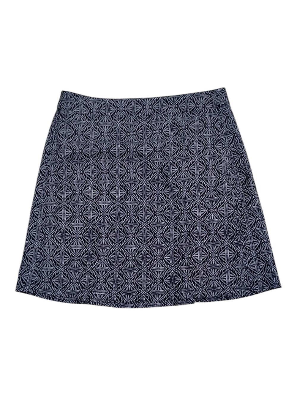 Rip Skirt Hawaii Black Pearl Batik Print Medium Length 1  Wrap Skirt Geometric